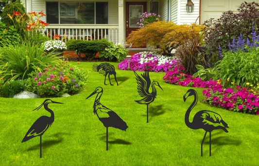 Garden Birds  Stake Set